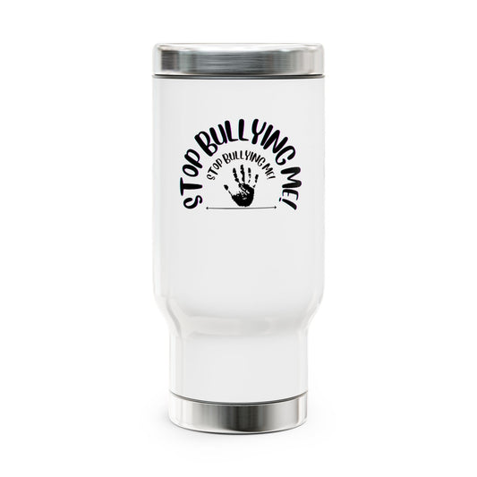 Stainless Steel Travel Mug with Handle, 14oz